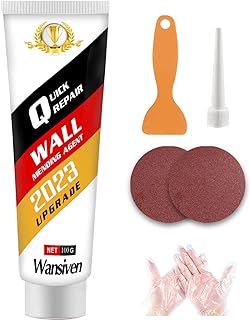Crème de Réparation Murale, Enduit de Rebouchage Imperméable et à Séchage Rapide, Enduit de Rebouchage Pâte de Murs qui Répare Efficacement les Rayures, Trous, Fissures, Graffitis Sur les Murs (1)