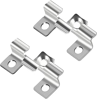 120 Pièces Fixations de Terrasse Invisibles, Acier Inoxydable 201 Clips de Terrasse, Clip de Fixation avec Ardillon, pour Parquets en Bois Massif et aux Parquets WPC