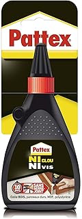 Pattex Ni Clou Ni Vis Colle Liquide - Colle blanche pour bois et autres matériaux - Flacon 100 gr