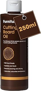 Huile pour Planche à Découper - Huile Minérale de Qualité Alimentaire Premium Protège et Restaure les Planches à Découper en Bois, les Blocs de Boucher et les Plans de Travail – 250 ml