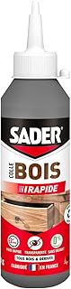 Sader Colle à Bois Prise Rapide 2 min – Colle Forte pour Tous Bois et Dérivés – Intérieur – Transparente après Séchage - Sans Solvant – Biberon de 100 g
